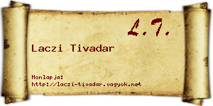 Laczi Tivadar névjegykártya